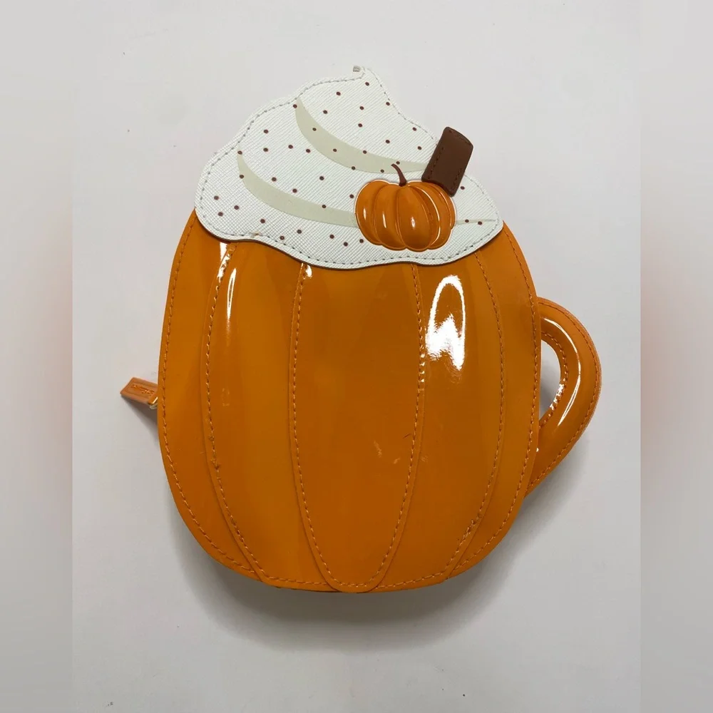 NWT Bath & Body Works Pumpkin Latte Cosmetic Bag
